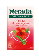 Load image into Gallery viewer, Hibiscus &amp; Lemongrass | 40 Tea Bags per Pack
